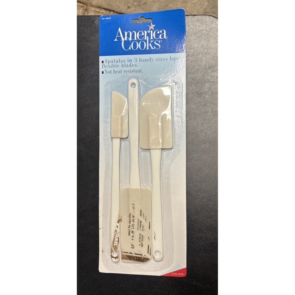 America Cooks Vintage Spatula Scraper Set New In Package  Utensils
